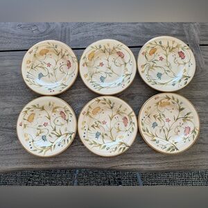 Target Home American Simplicity Floral Hand Painted SaladDessert Plates, 6